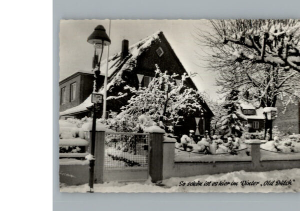 Travemuende Ostseebad Winter-AK Hotel Old Dutch