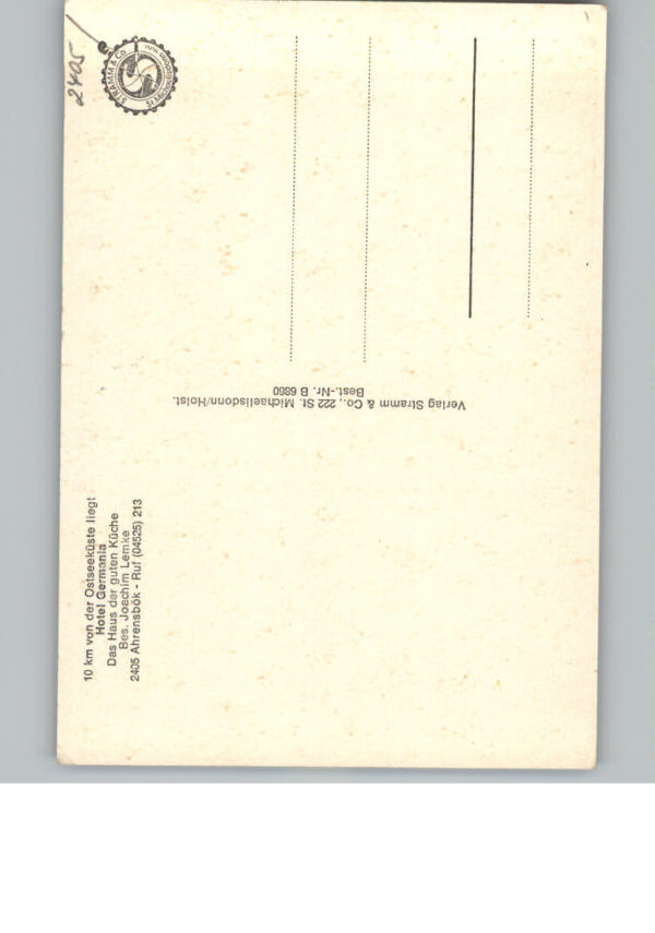 Ahrensboek Ostholstein Hotel Germania – Bild 2