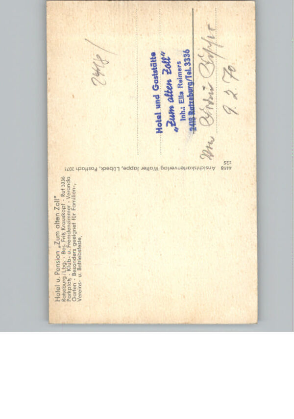Ratzeburg Gaststaette z. alten Zoll – Bild 2