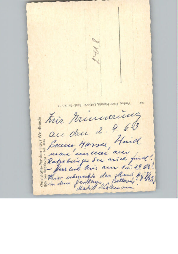 Ratzeburg Pension z. Waldfrieden – Bild 2