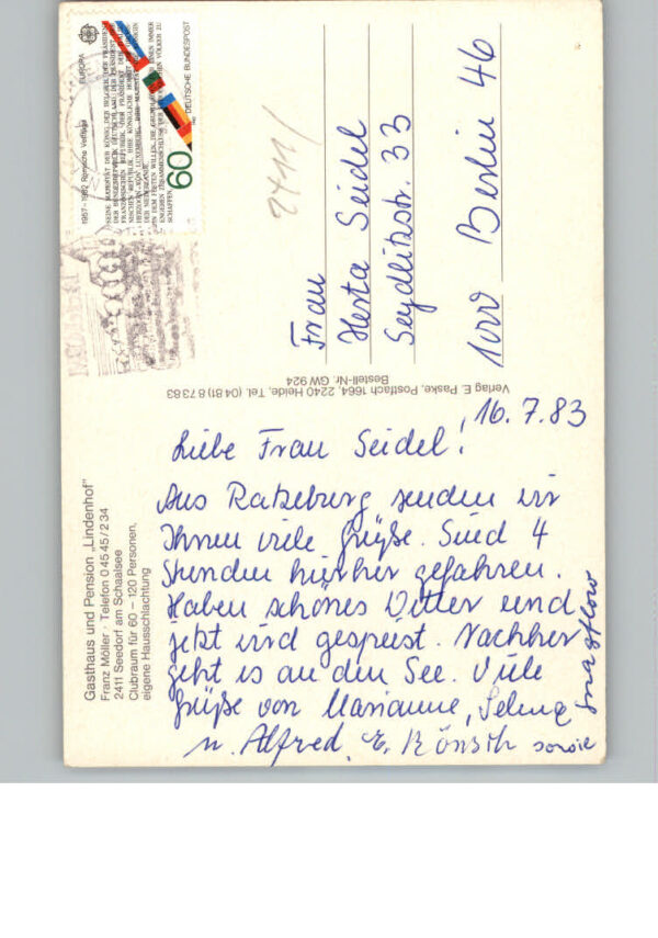 Seedorf Lauenburg Pension Lindenhof – Bild 2