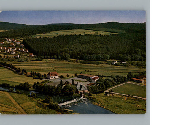 Cappel Marburg Lahn Landschulheim Steinmuehle Fliegeraufnahme