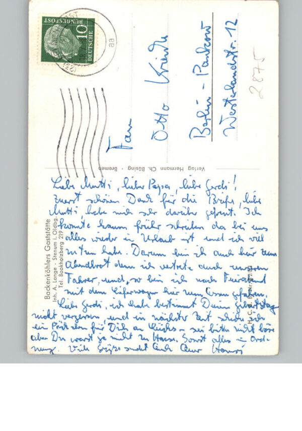 Stenum Gaststaette Backenkoehler – Bild 2