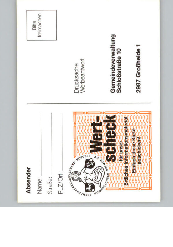 Grossheide Ostfriesland Wertscheck-Karte – Bild 2