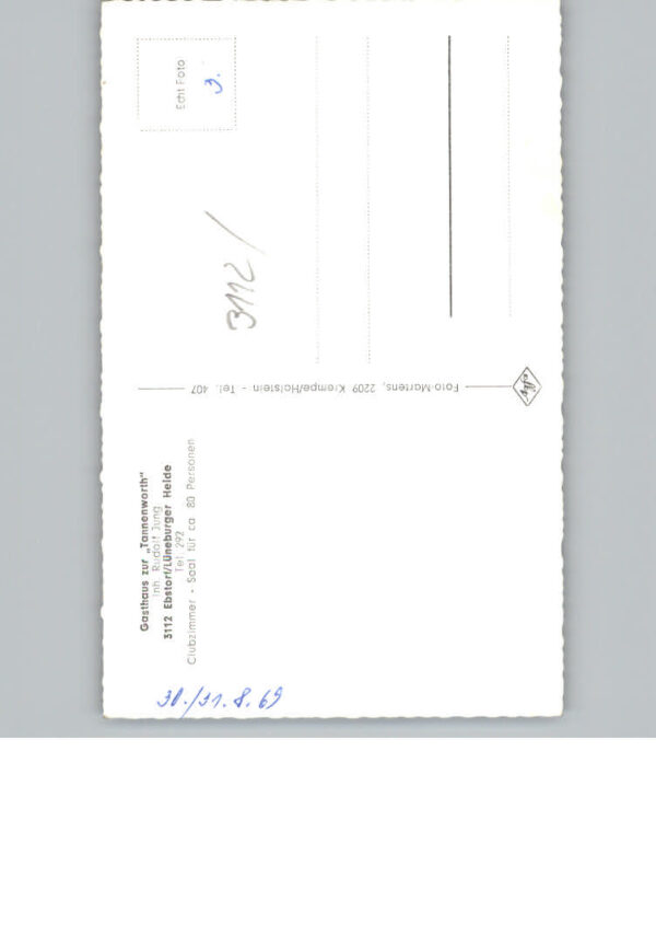 Ebstorf Gasthaus zur Tannenworth – Bild 2