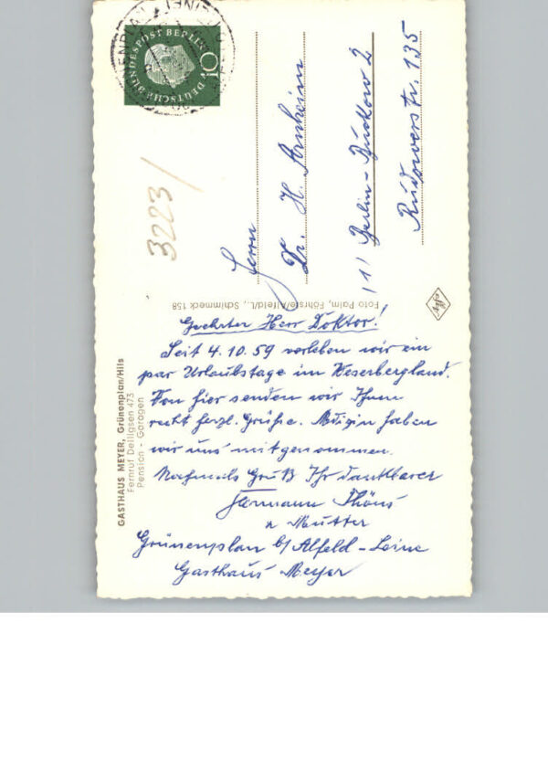 Gruenenplan Gasthaus Meyer – Bild 2