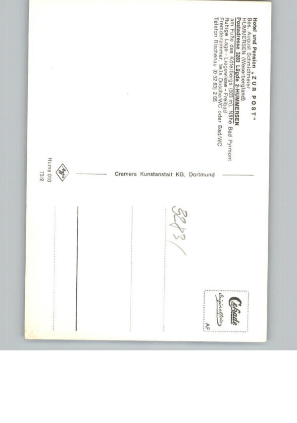 Hummersen Hotel - Pension  Zur Post – Bild 2