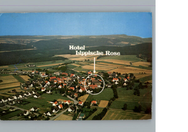 Hummersen Luftaufnahme Hotel Lippische Rose