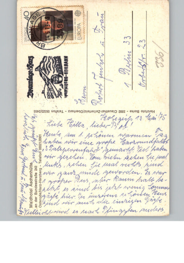 Herzberg Harz Lufaufnahme Hotel Aschenhuette – Bild 2