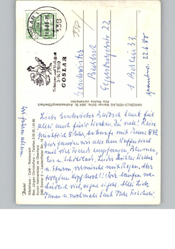 Goslar Gasthaus - Cafe - Restaurant Bastei – Bild 2