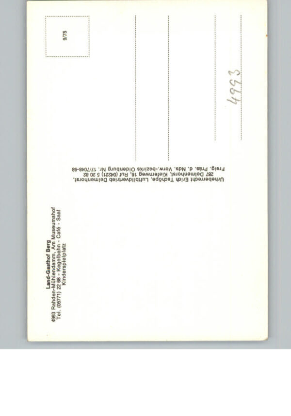 Muehlendamm Westfalen Gasthof Berg – Bild 2