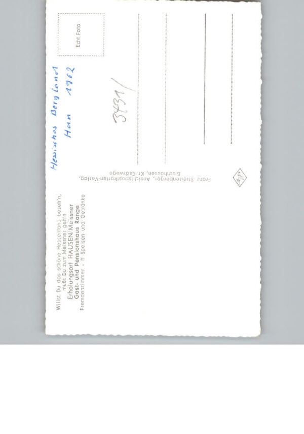 Hausen Witzenhausen Gaststaette Range – Bild 2