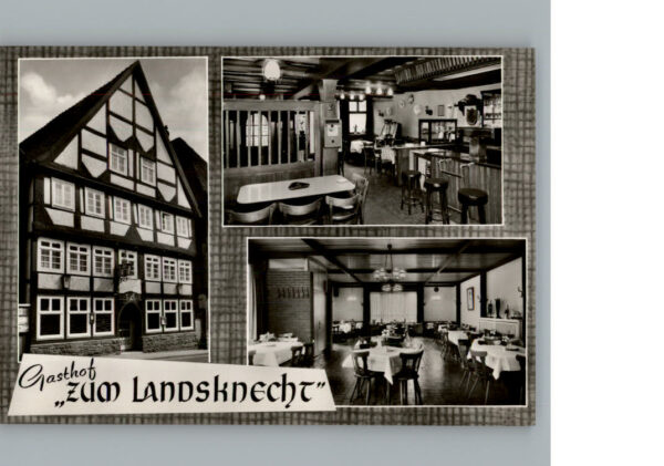 Hoexter Weser Gasthof zum Landskneckt