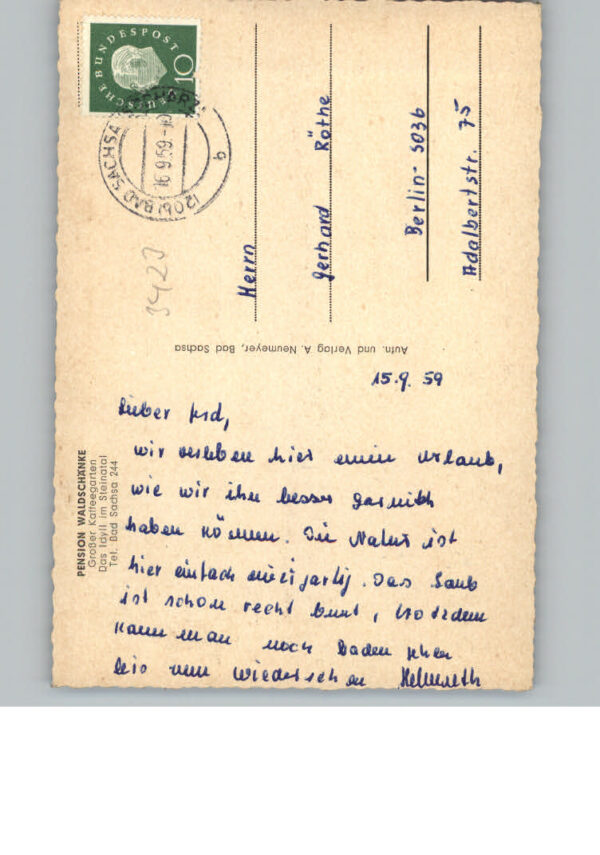 Bad Sachsa Harz Pension Waldschaenke – Bild 2