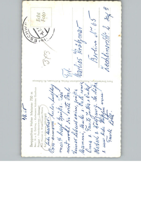 Hausen Witzenhausen Gasthaus Hoher Meissner – Bild 2