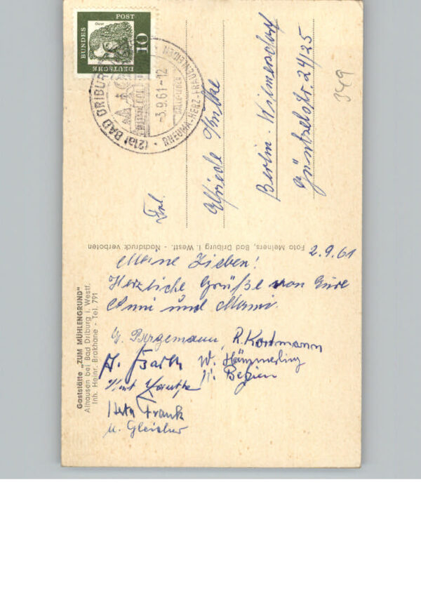 Bad  Driburg Gaststaette zum Muehlengrund – Bild 2
