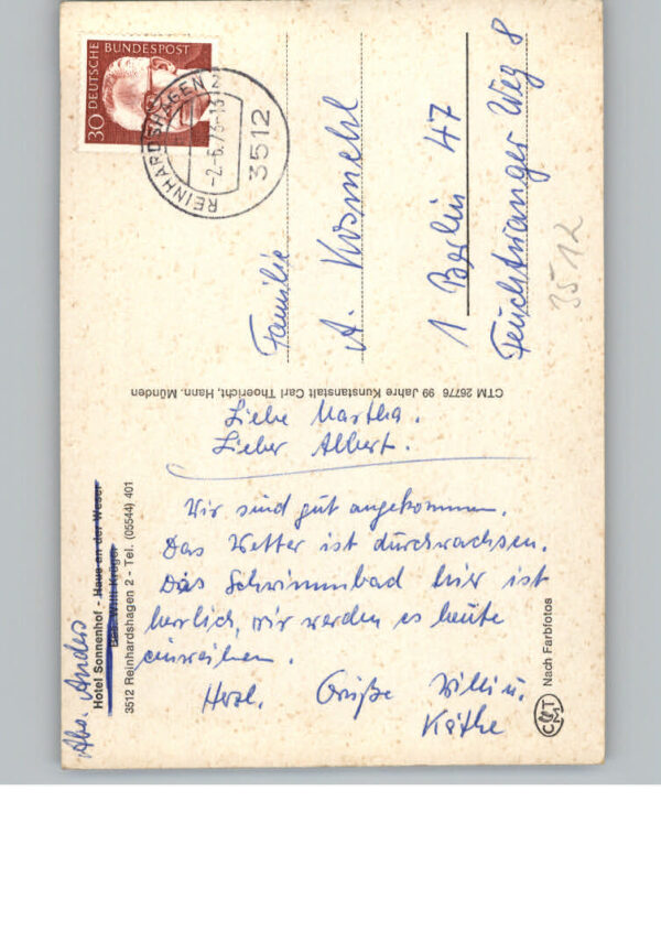 Reinhardshagen Hotel Sonnenhof – Bild 2