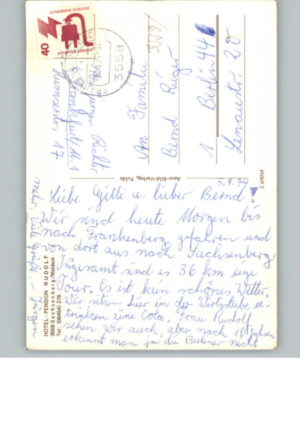 Sachsenberg Waldeck Hotel-Pension Rudolf – Bild 2