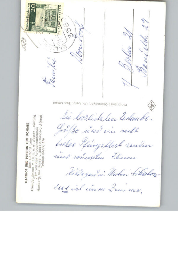 Homberg Efze Gasthof und Pension zum Pommer – Bild 2