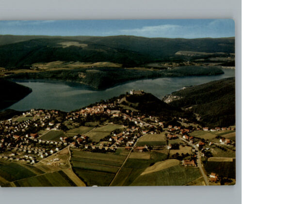 Waldeck Edersee Fliegeraufnahme