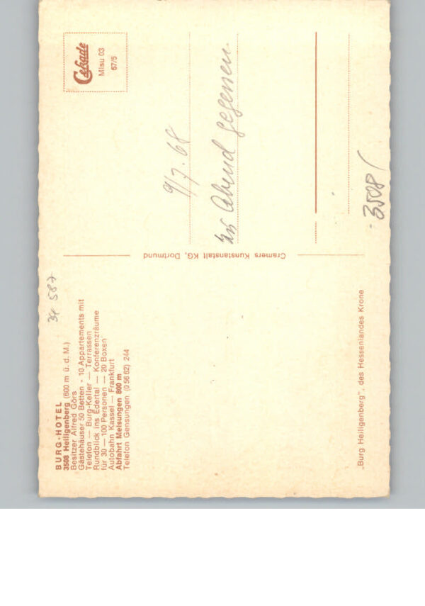 Melsungen Fulda Hotel Burg Heiligenberg – Bild 2