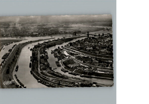 Duisburg Ruhr Fliegeraufnahme Hafen