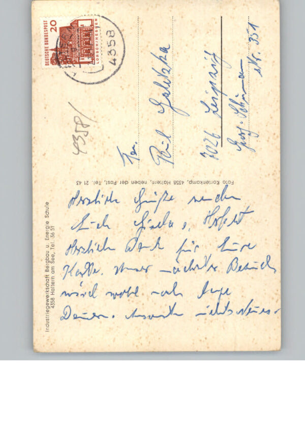 Haltern Westfalen Bergbau und Industrie Schule – Bild 2