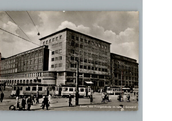 Essen Ruhr Hauptpost Strassenbahn