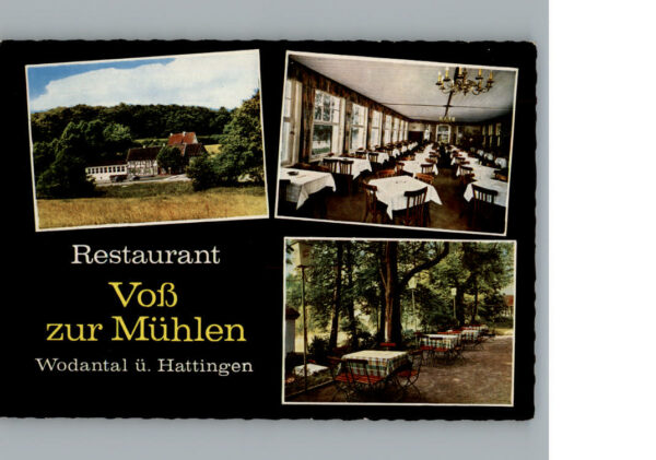 Hattingen Ruhr Restaurant Voss zur Muehlen