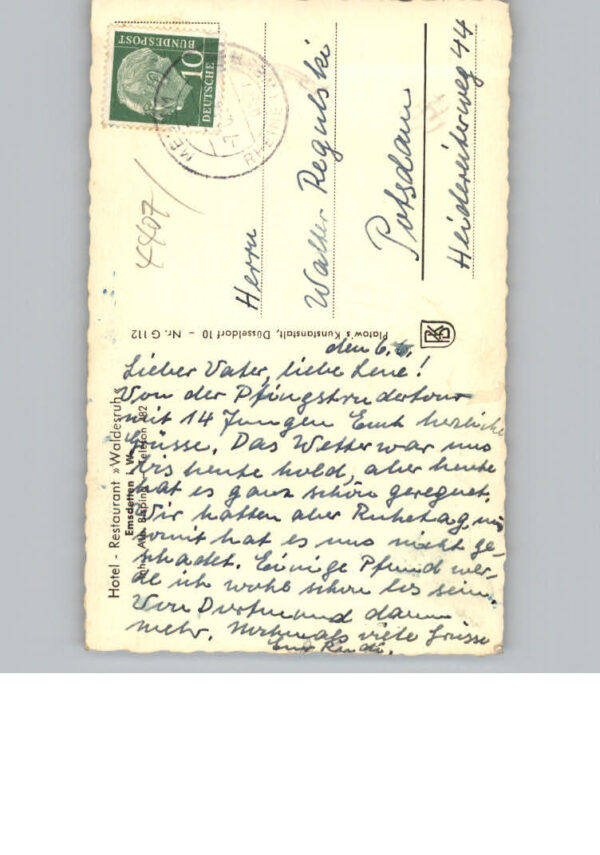 Emsdetten Fliegeraufnahme Hotel, Restaurant Waldesruh – Bild 2