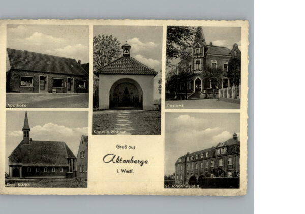 Altenberge Westfalen Postamt St. Johannes-Stift, Apotheke, ...