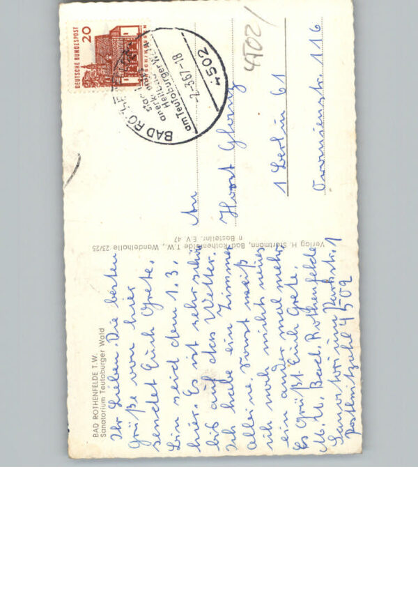 Bad  Rothenfelde Sanatorium Teutoburger Wald – Bild 2