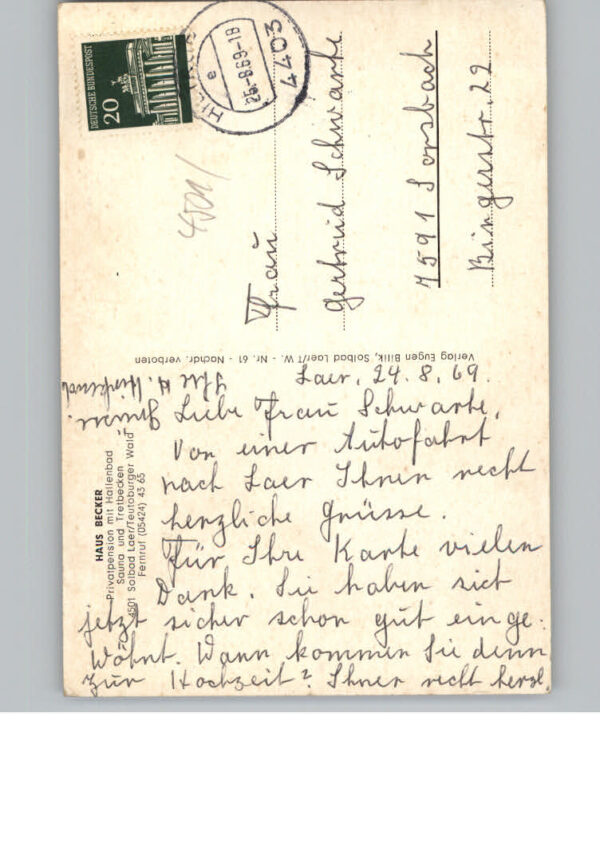 Bad  Laer Pension Haus Becker – Bild 2