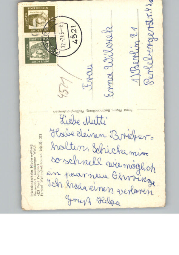 Wellingholzhausen Vessendorf Kinderheim Niederwetberg – Bild 2