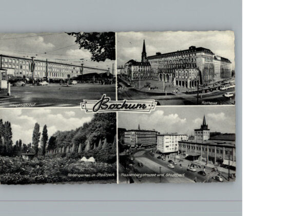 Bochum Hauptbahnhof Massenbergstrasse, Rathaus, Stadtpark