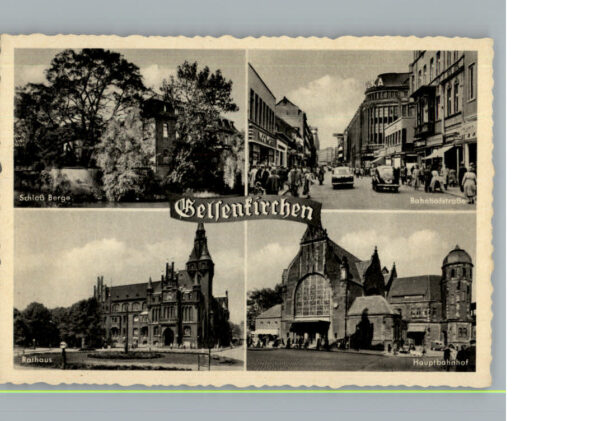 Gelsenkirchen Bahnhof Bahnhofstrasse, Rathaus, Schloss Berge