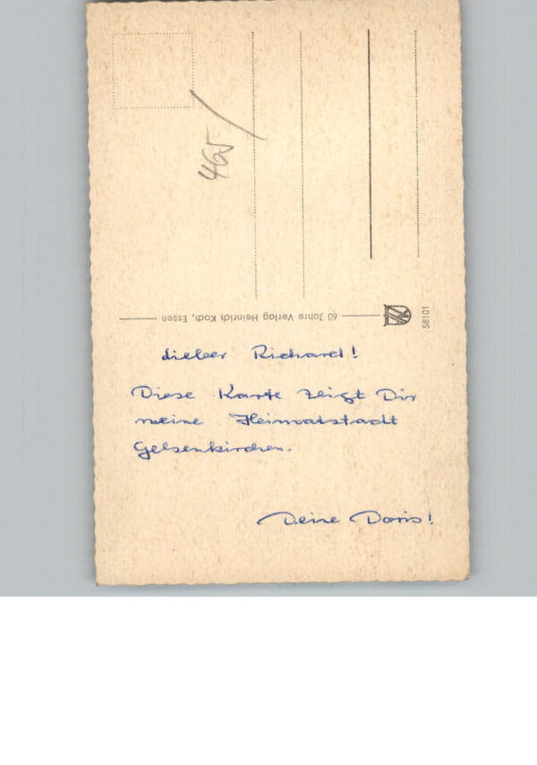 Gelsenkirchen Bahnhof Amtsgericht, Zeche, Florastrasse, Hauptpost, Ebertstrasse, – Bild 2