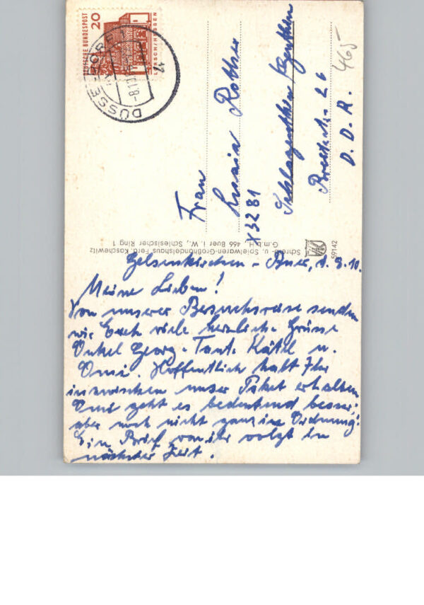 Gelsenkirchen Marienhospital Hochstrasse, Hauptpost, Rathaus – Bild 2