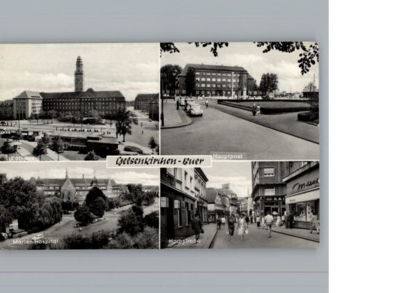 Gelsenkirchen Marien-Hospital Hochstrasse, Rathaus, Hauptpost