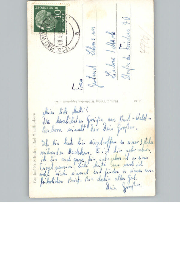 Bad  Waldliesborn Gasthof Fr. Schulte – Bild 2