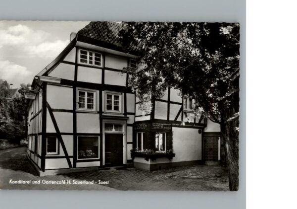 Soest Arnsberg Konditorei Gartencafee H. Suaerland