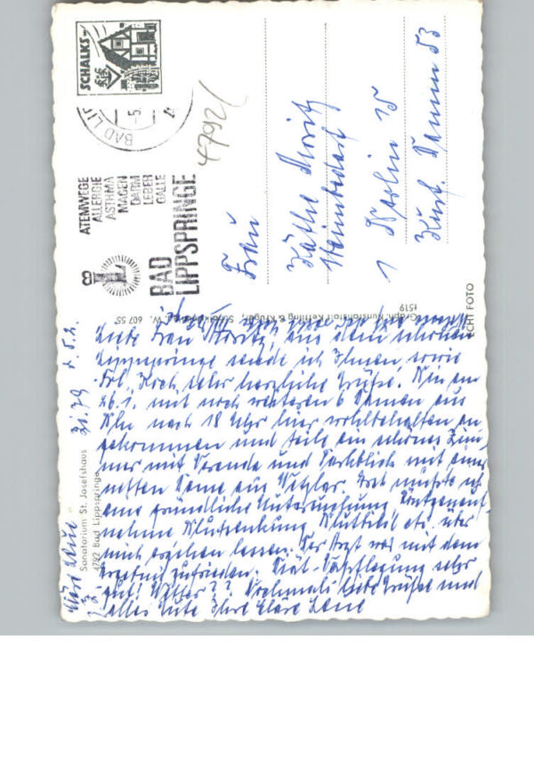Bad  Lippspringe Sanatorium St.-Josefshaus – Bild 2