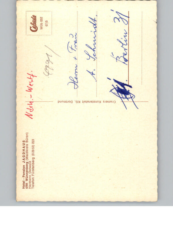 Wuennenberg Hotel-Pension Jagdhaus – Bild 2
