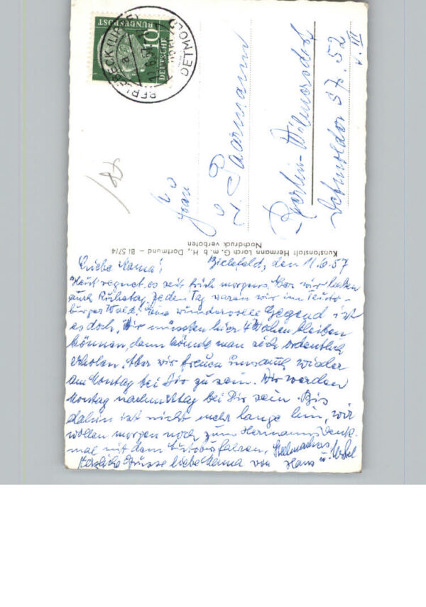 Bielefeld Blick v.Sparrenberg z.Johannisberg – Bild 2
