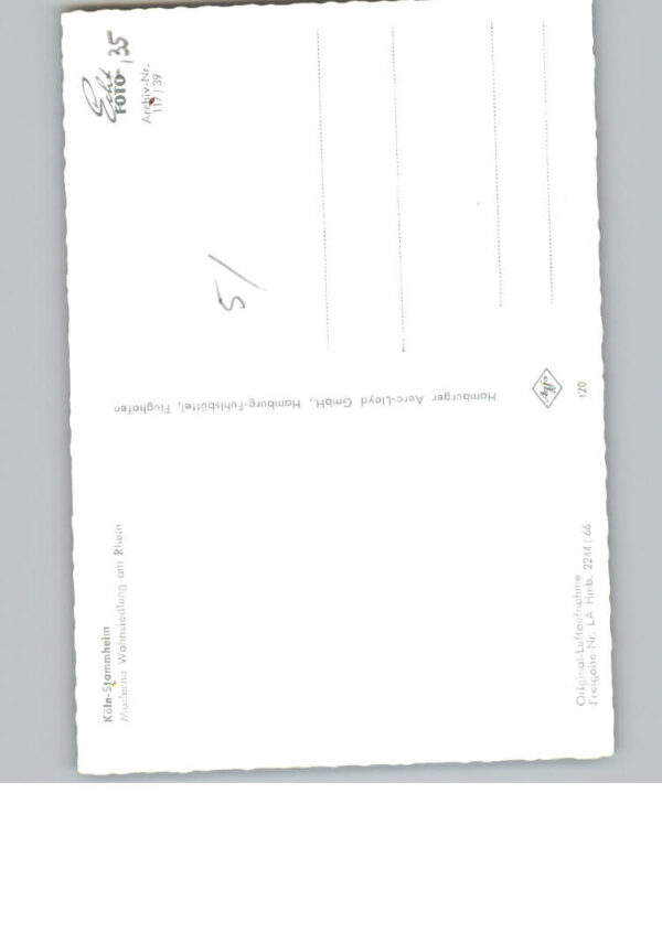 Stammheim Koeln Fliegeraufnahme – Bild 2