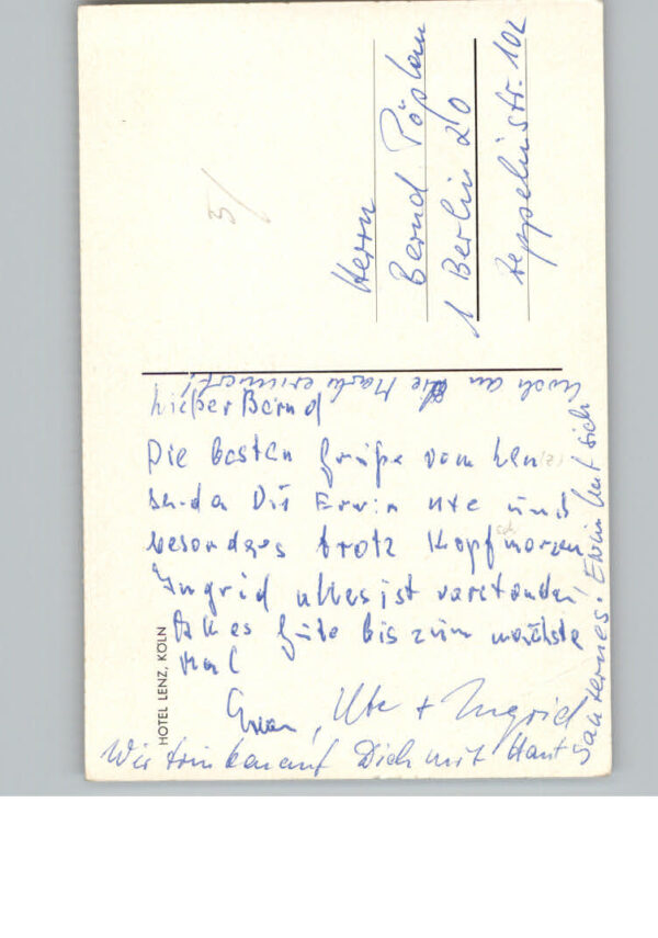 Koeln Hotel Lenz – Bild 2