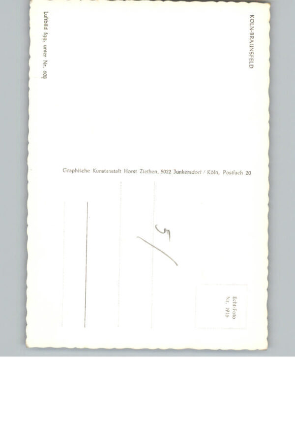 Braunsfeld Fliegeraufnahme – Bild 2