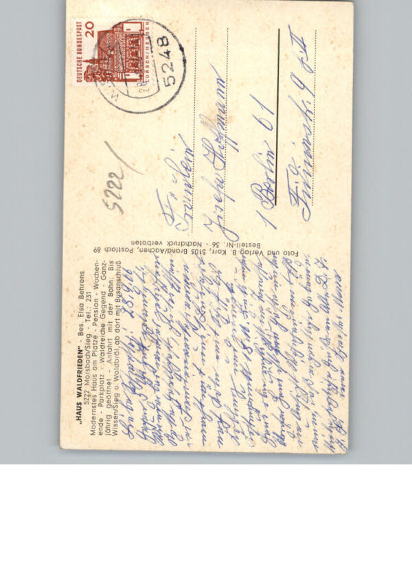 Morsbach Sieg Pension Haus Waldfrieden – Bild 2