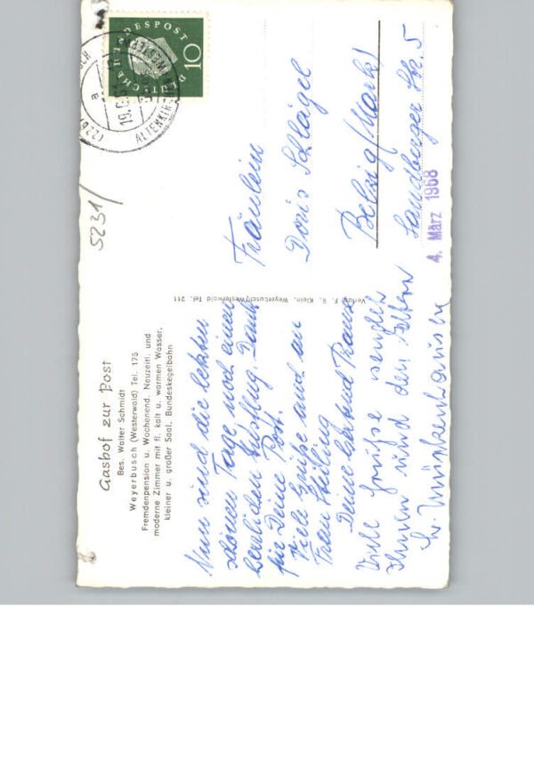 Weyerbusch Gasthof Zur Post – Bild 2