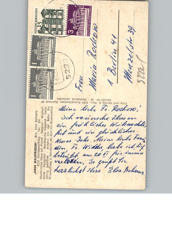 Morsbach Sieg Pension Haus Waldfrieden – Bild 2